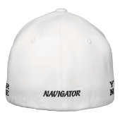 Casquette brodé, NAVIGATEUR ET NOM (Dos)