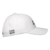 Casquette brodé, NAVIGATEUR ET NOM (Droite)