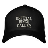Casquette brodé officiel BINGO Caller (Devant)