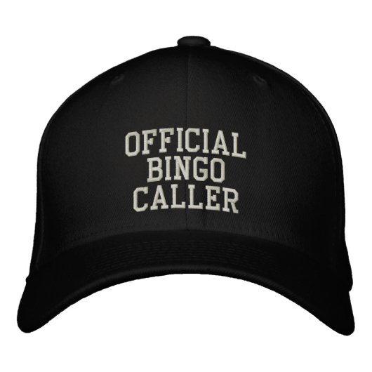 Casquette brodé officiel BINGO Caller (Devant)