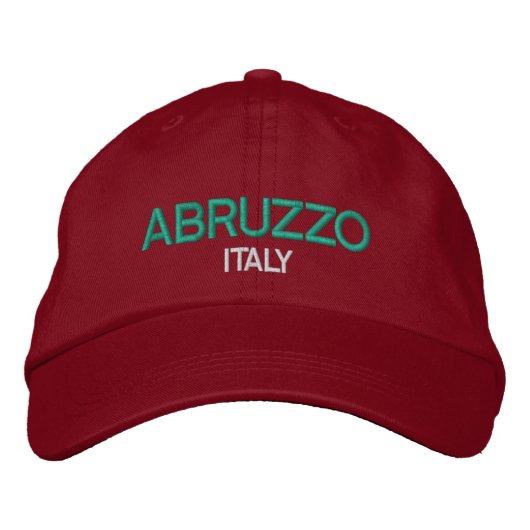 Casquette brodé parItalie de l'Abruzzo (Devant)