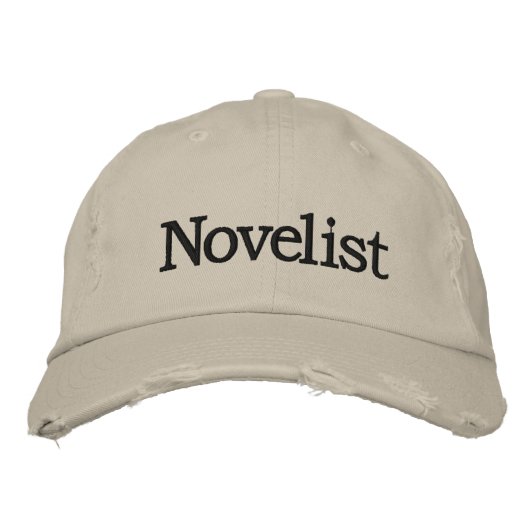 Casquette brodé romancier pour romanciers (Devant)