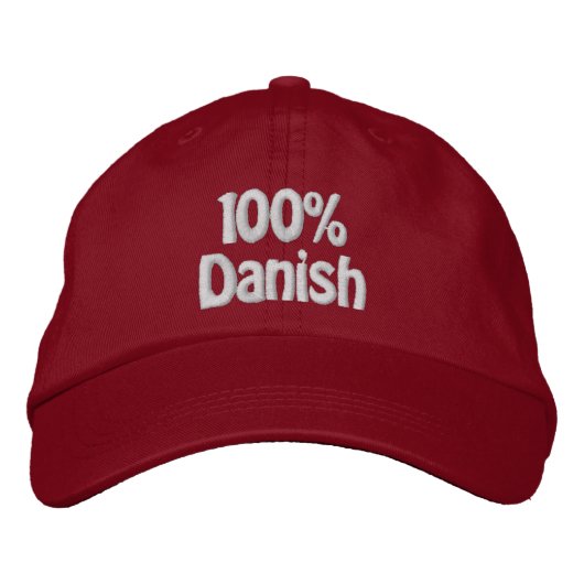 Casquette Brodée 100 % danois (Devant)