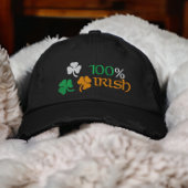 Casquette Brodée 100 % Shamrock irlandais