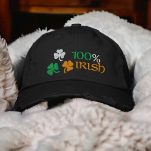 Casquette Brodée 100 % Shamrock irlandais