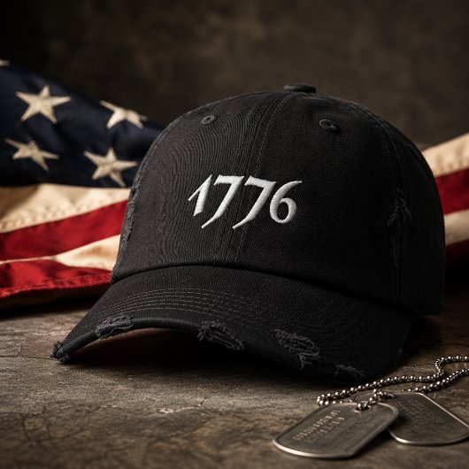 Casquette Brodée 1776 Brodé Américain