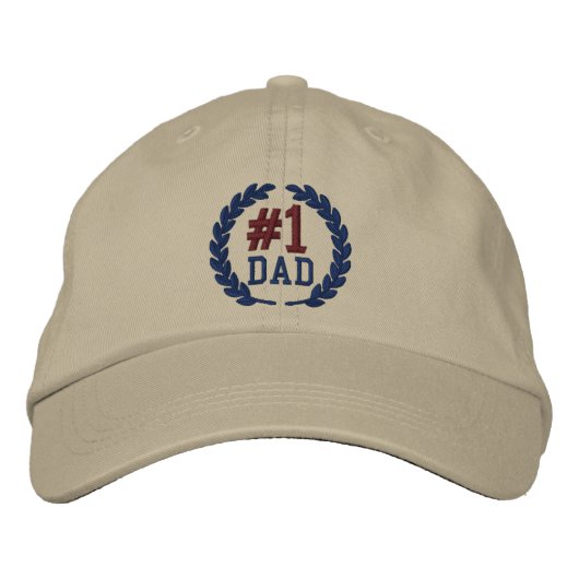 Casquette Brodée #1 Broderie numéro un DAD (Devant)