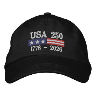 Casquette Brodée 250 Years of Independence 4th of July Anniversary 