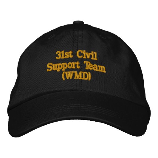 Casquette Brodée 31e Équipe de soutien civil (ADM) (Devant)