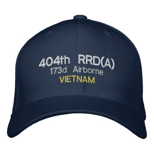 Casquette Brodée 404e RRD(A), 173d Airborne, VIETNAM (Devant)