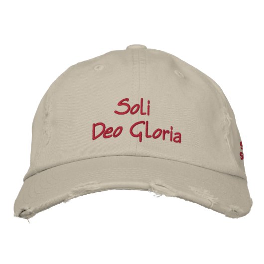 Casquette Brodée 5 solas (Devant)