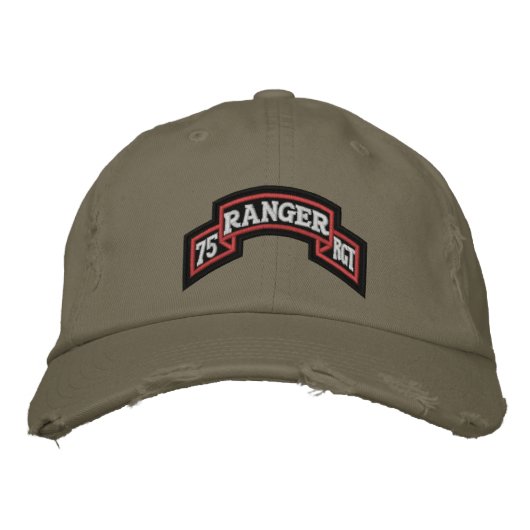Casquette Brodée 75e Ranger (Devant)
