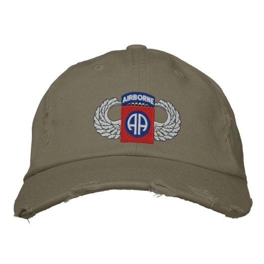 Casquette Brodée 82e Airborne (Devant)
