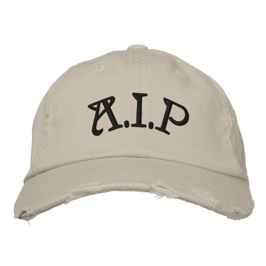 Casquette Brodée A.I.P a établi 2010. (Devant)