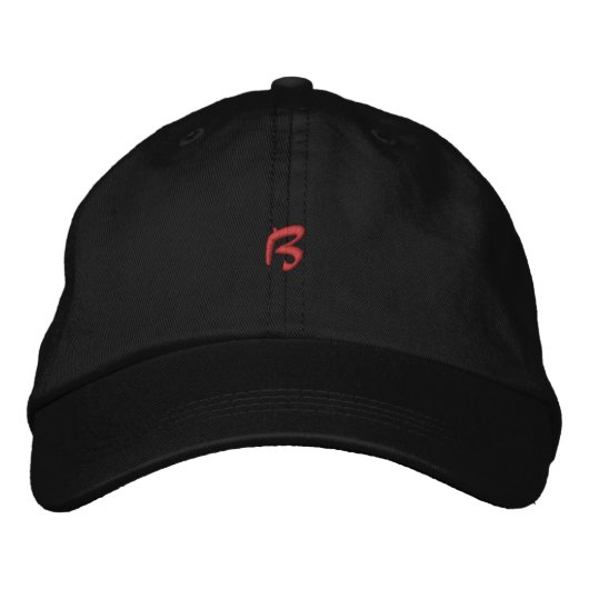 Casquette brodée à monogramme initiale B (Devant)
