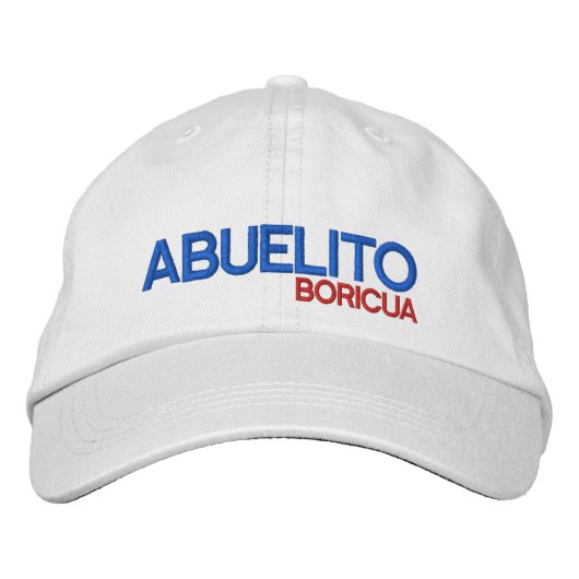 Casquette Brodée Abuelito Boricua : Porto Rico (Devant)