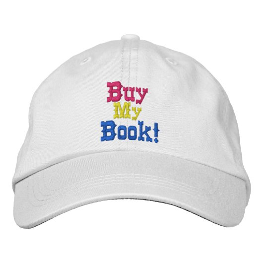 Casquette Brodée Acheter Mon Livre Auteur Conception promotionnelle (Devant)