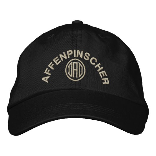 Casquette Brodée Affenpinscher Papa (Devant)