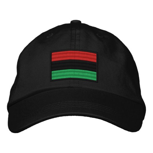 Casquette Brodée Africain-Américain (Devant)