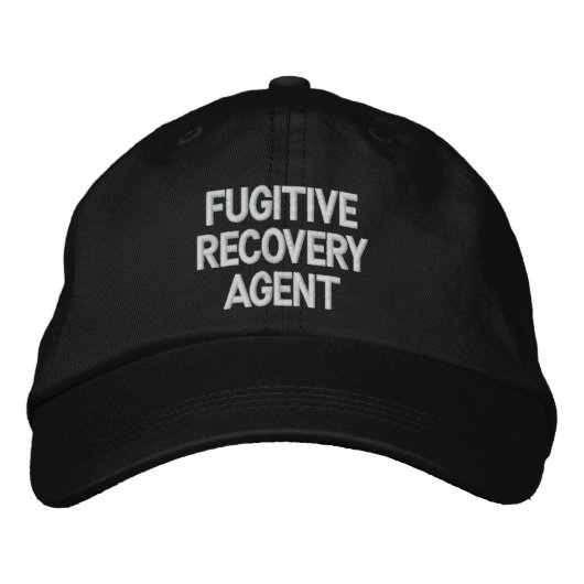 Casquette Brodée Agent de récupération fugace (Devant)