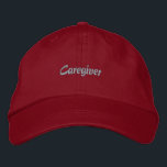 Casquette Brodée Aides de carrière<br><div class="desc">Un casquette brodé en coton imprimé "Caregiver" serait généralement un casquette en tissu de coton avec le mot "Caregiver" imprimé dessus, éventuellement avec des broderies ou des embellissements supplémentaires. Il est probable qu'il soit porté par les aidants naturels pour montrer leur rôle ou comme un objet cadeau. Ces casquettes associent...</div>