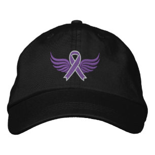 Casquette Brodée Ailes de ruban Fibromyalgie