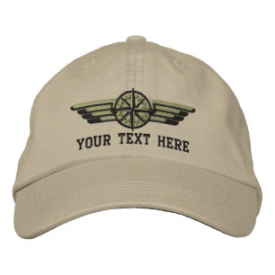 Casquette Brodée Ailes pilotes personnalisées de compas Star du No