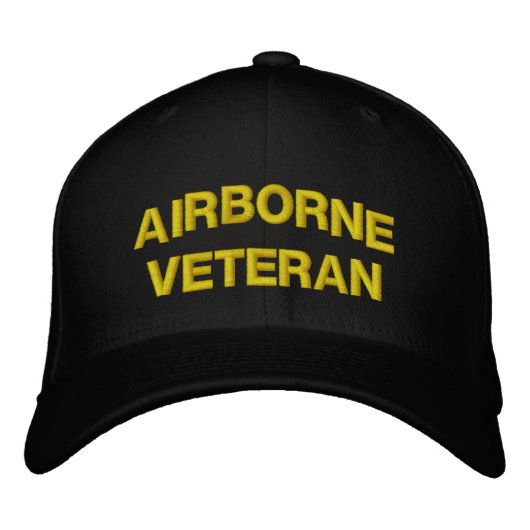 CASQUETTE BRODÉE AIRBORNE VETERAN (Devant)