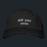 Casquette Brodée Ajoutez votre nom élégant et brodé<br><div class="desc">Ajoutez votre nom élégant et brodé</div>