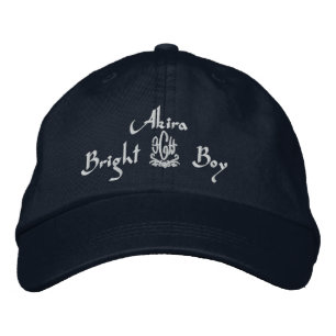 Casquette Brodée Akira Nom Avec Anglais Signifiant Marine
