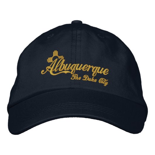 Casquette Brodée Albuquerque, La Ville Du Duc (Devant)