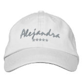 Casquette Brodée Alejandra Nom (Devant)