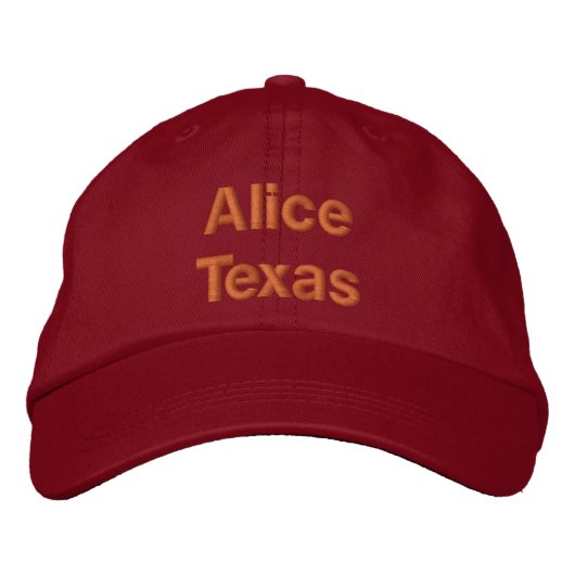 Casquette Brodée Alice Texas (Devant)