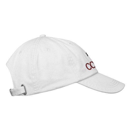 Casquette Brodée Alimenté par café (Droite)