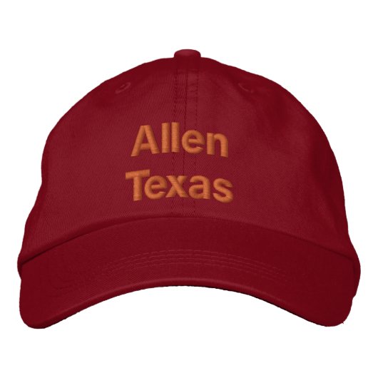 Casquette Brodée Allen Texas (Devant)