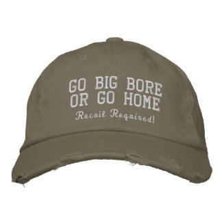Casquette Brodée Aller Big Bore ou rentrer à la maison Lumière Oliv