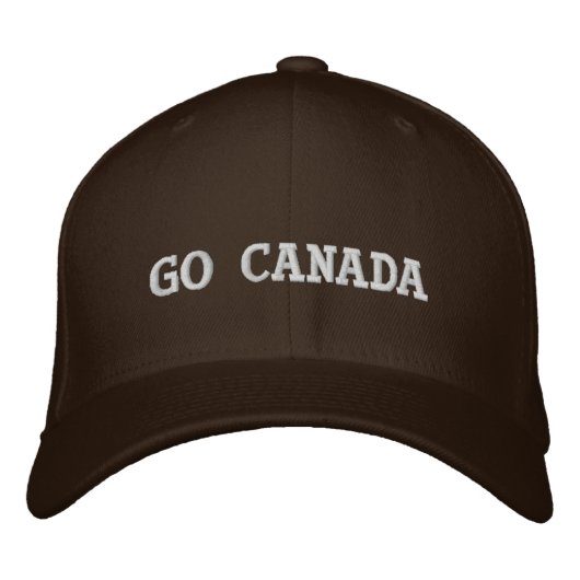 Casquette Brodée Allez Canada (Devant)