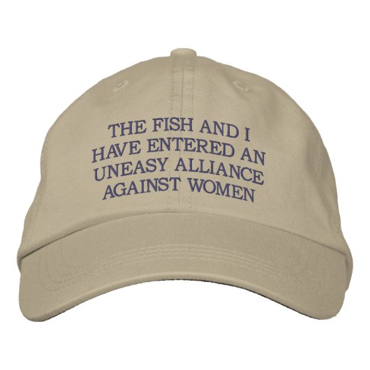 Casquette Brodée Alliance Malaisienne Contre Les Femmes Poisson/Cas (Devant)