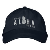 Casquette Brodée Aloha Good Vibes (Devant)