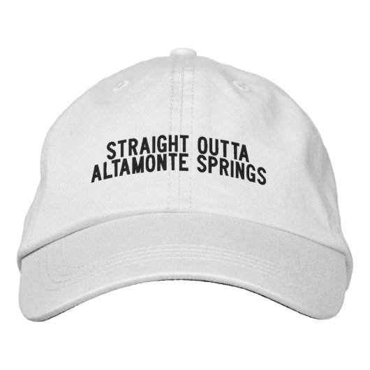 Casquette Brodée ALTAMONTE SPRINGS Floride Chapeau (Devant)