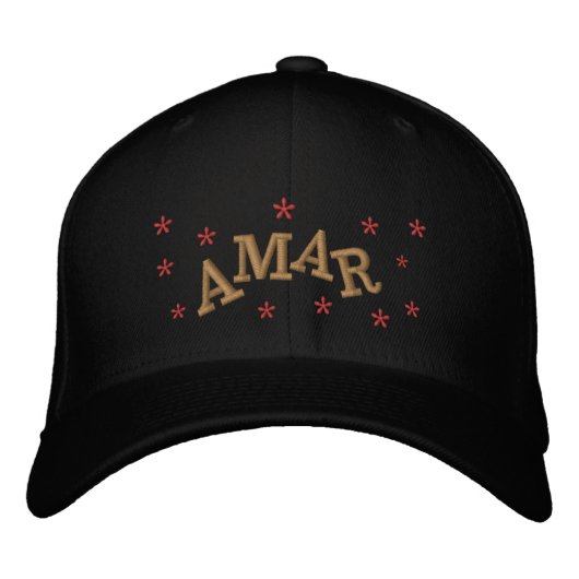 CASQUETTE BRODÉE AMAR (Devant)