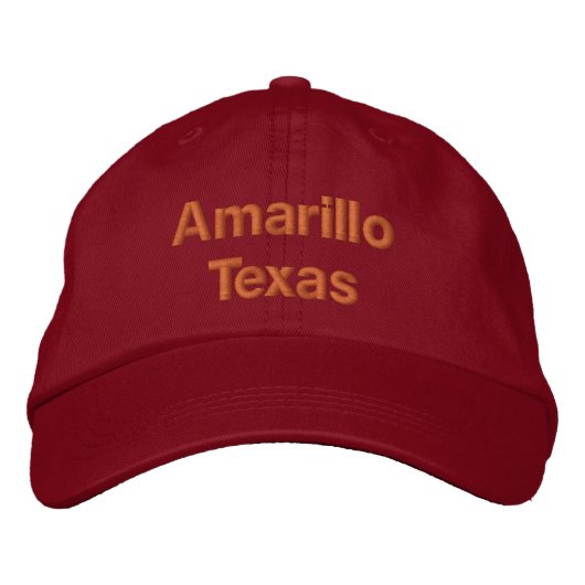 Casquette Brodée Amarillo Texas (Devant)
