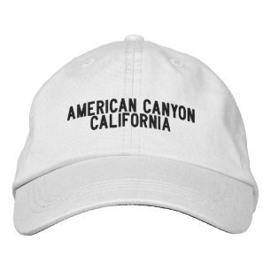 Casquette Brodée AMERICAN CANYON Californie Chapeau