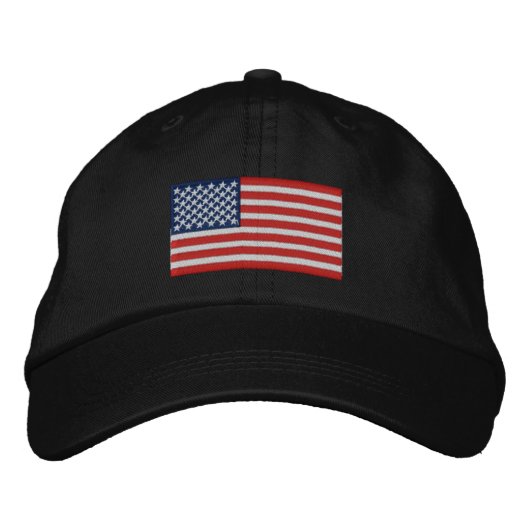 Casquette Brodée American Flag USA Grandes Broderies Véritables Éto (Devant)