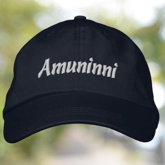 Casquette Brodée Amuninni Embroidered Hat