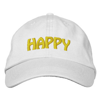 Casquette Brodée Amusant Novelty style baseball mode HAPPY