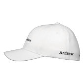 Casquette Brodée Andrew Name brodé, (Gauche)