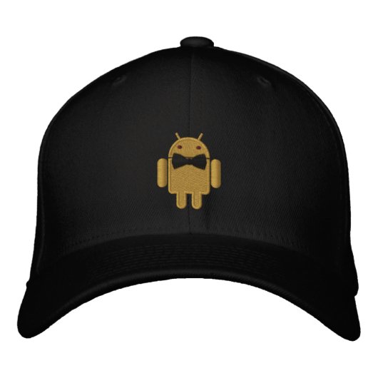 Casquette Brodée Android Robot Formal Gala Bowtie Broderie (Devant)