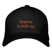 Casquette Brodée Angleterre & LONDRES mode Royaume-Uni / patriotes  (Devant)