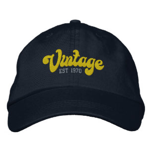 Casquette Brodée Année personnalisée vintage établie